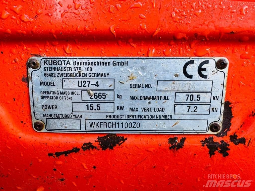 Kubota U 27-4 Mini pelle < 7t