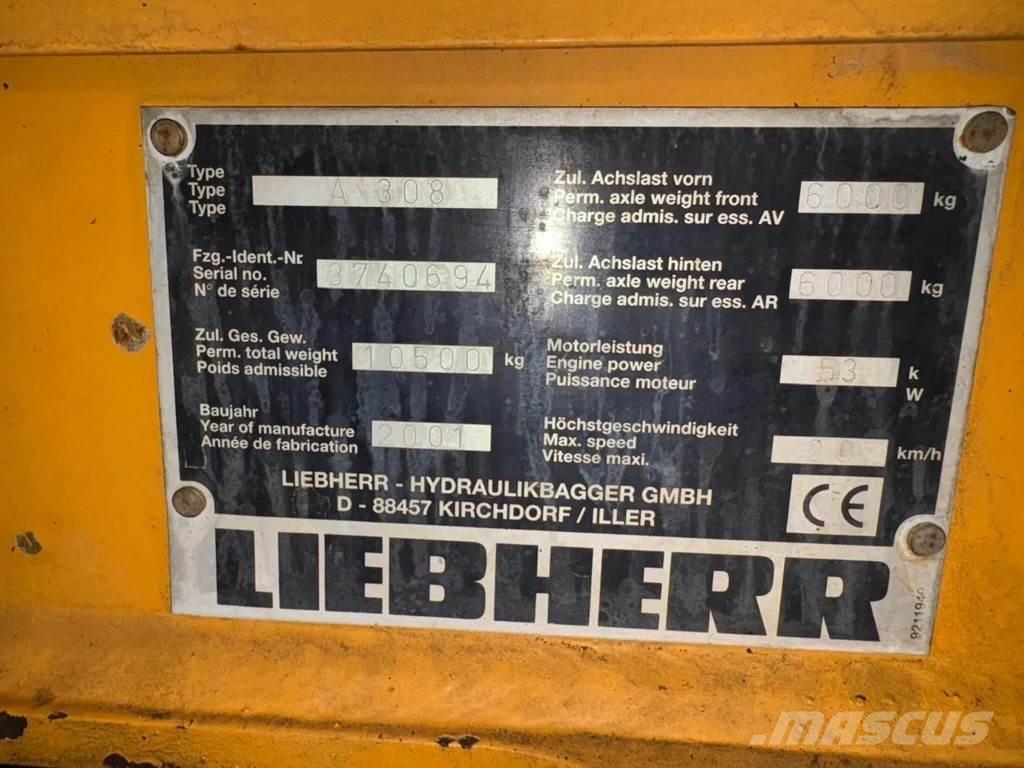 Liebherr A308 Pelle sur pneus