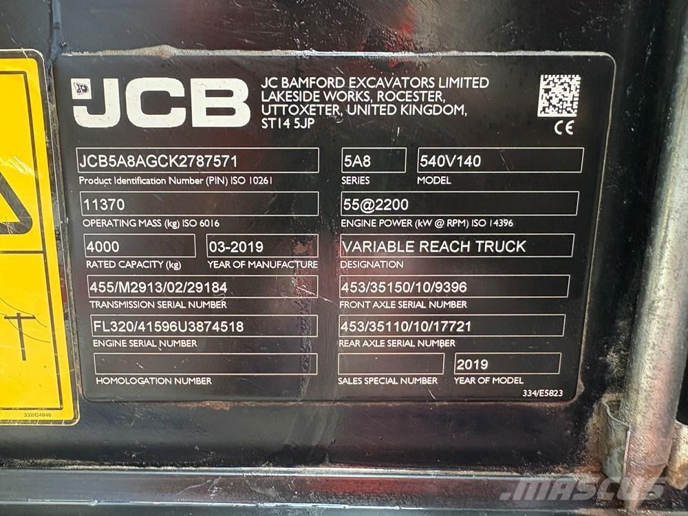 JCB 540-140 Chariot télescopique