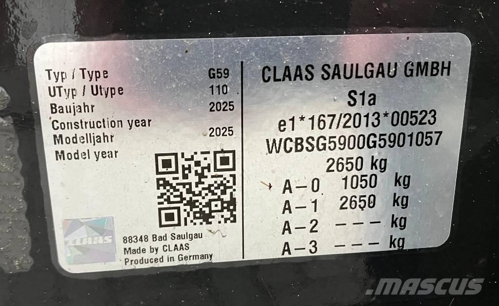 CLAAS Volto 1500 T Rateau faneur
