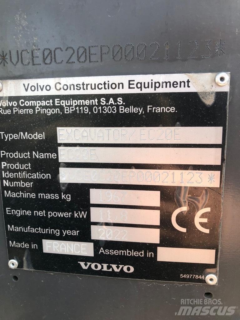 Volvo EC 20 E Mini pelle < 7t