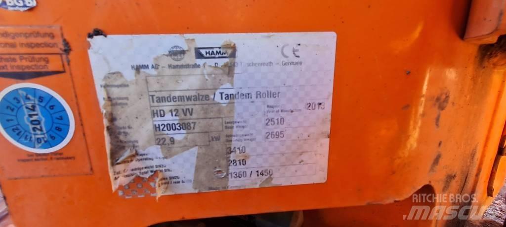 Hamm HD 12 VV Rouleaux tandem