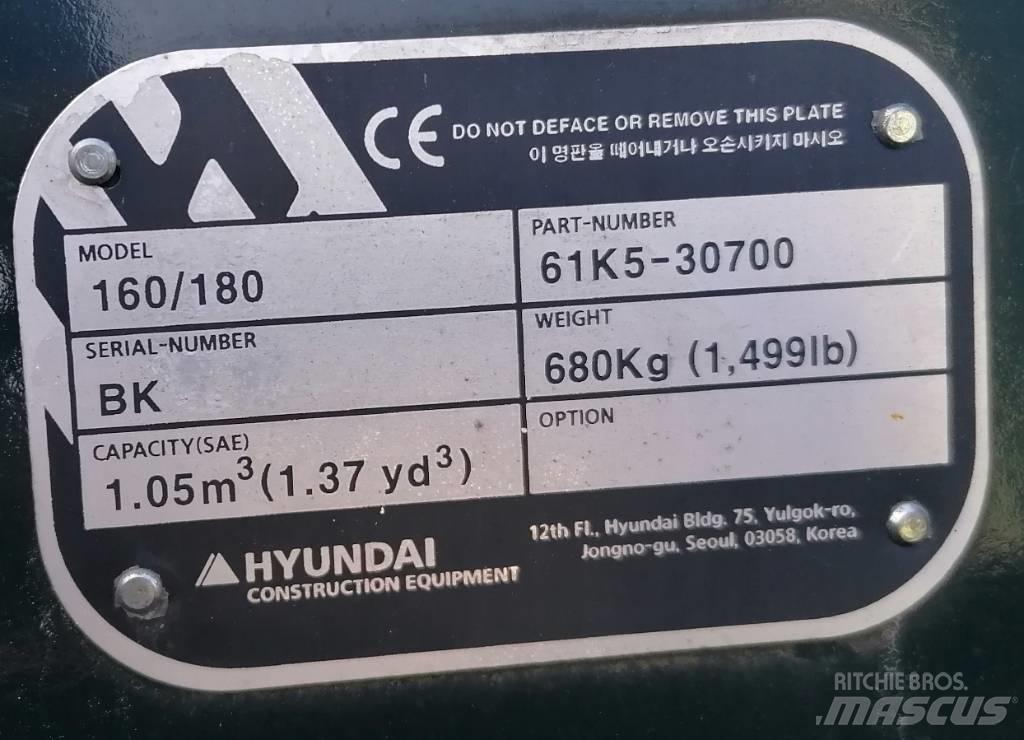 Hyundai 1.05m3_HX180 Godet