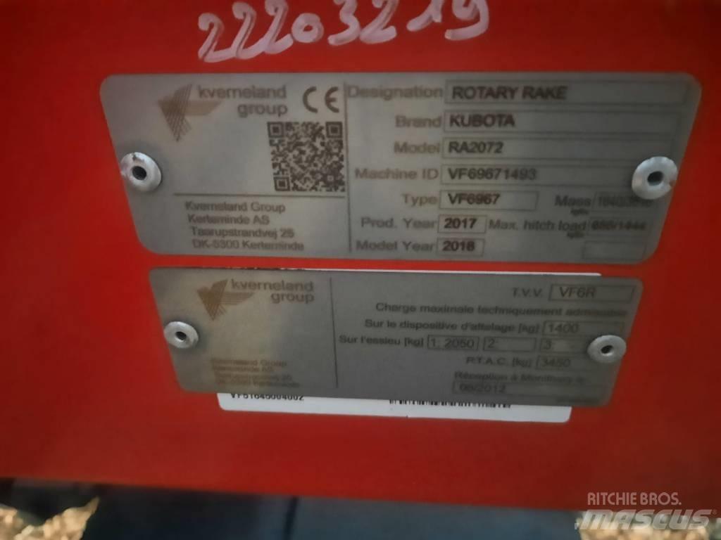 Kubota RA2072 Rateau faneur