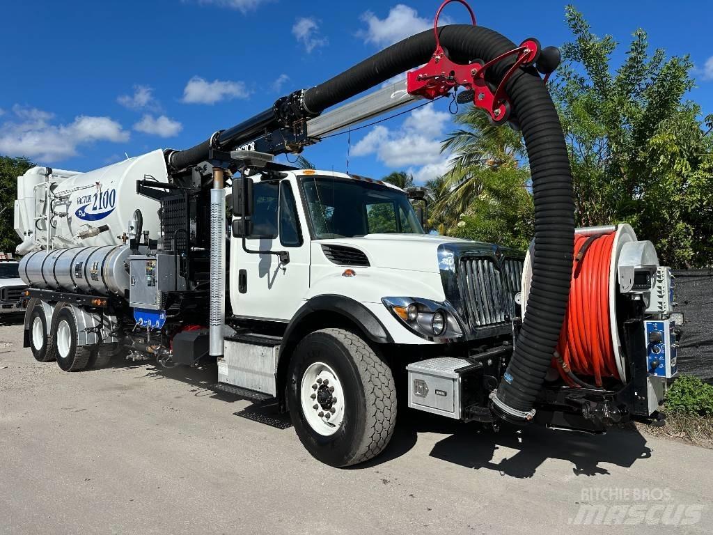 International 7500 Camion aspirateur, Hydrocureur