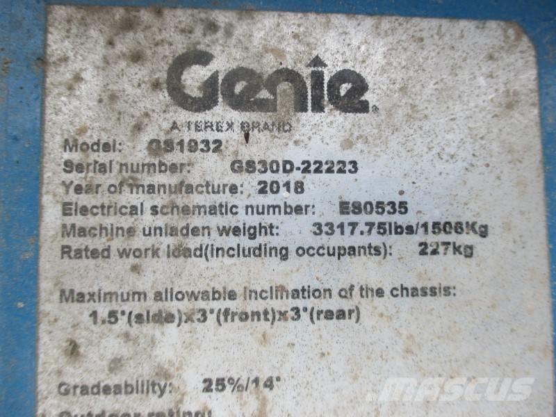 Genie GS 1932 Nacelle ciseaux