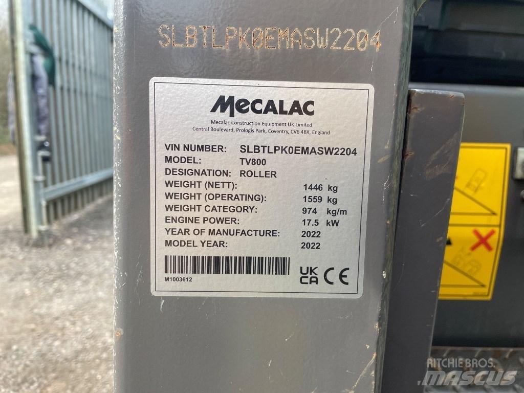 Mecalac TV 800 Rouleaux tandem