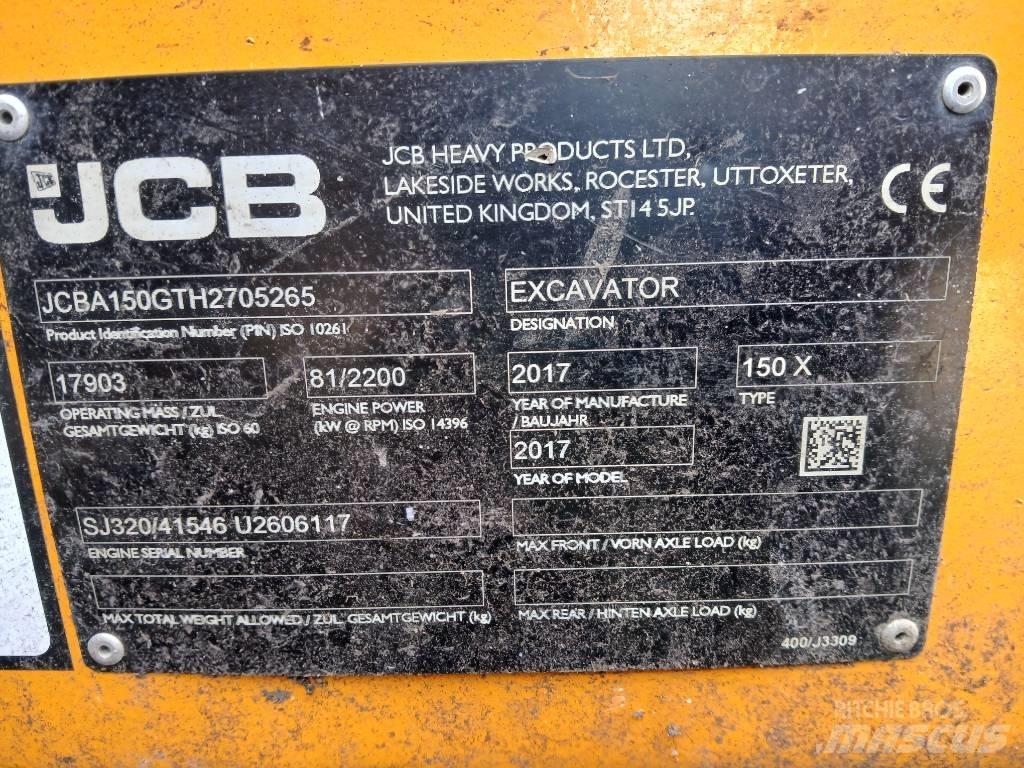 JCB 150X Pelle sur chenilles