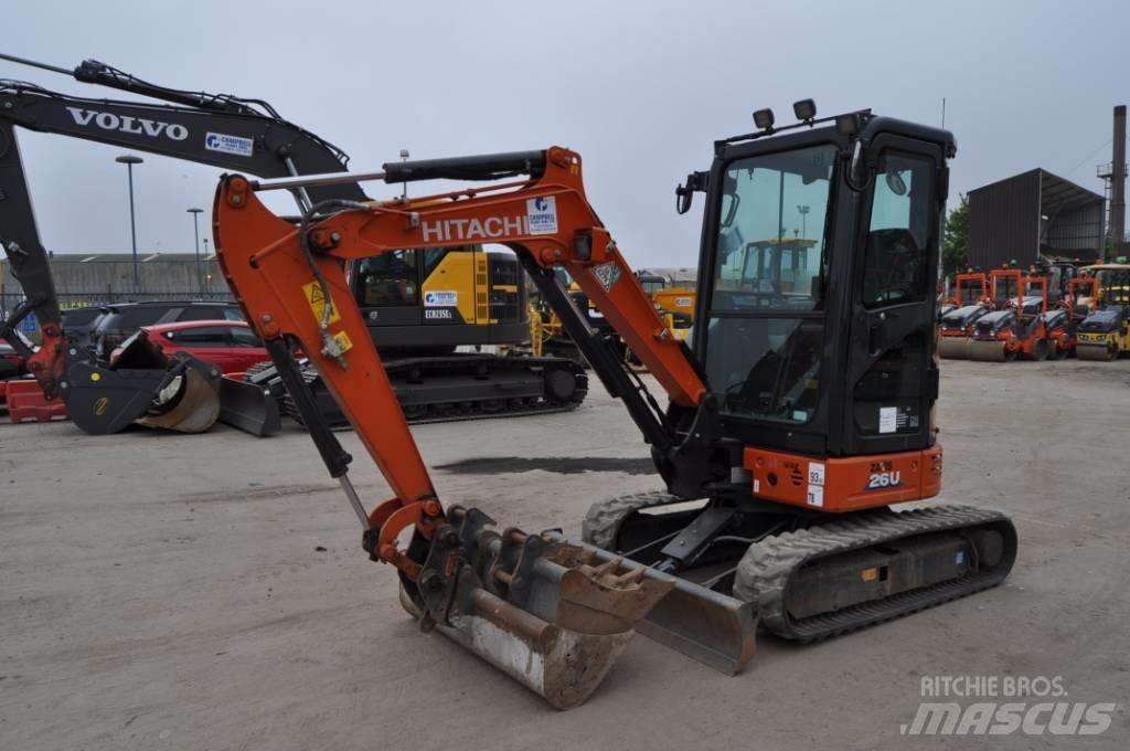 Hitachi ZX 26 U-6 Mini pelle < 7t
