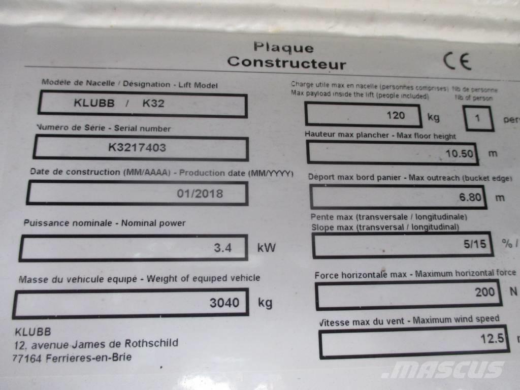 Klubb K32 Camion nacelle