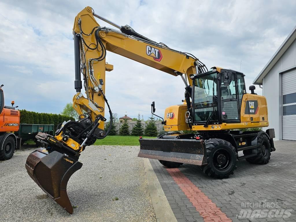 CAT M 316 F Pelle sur pneus