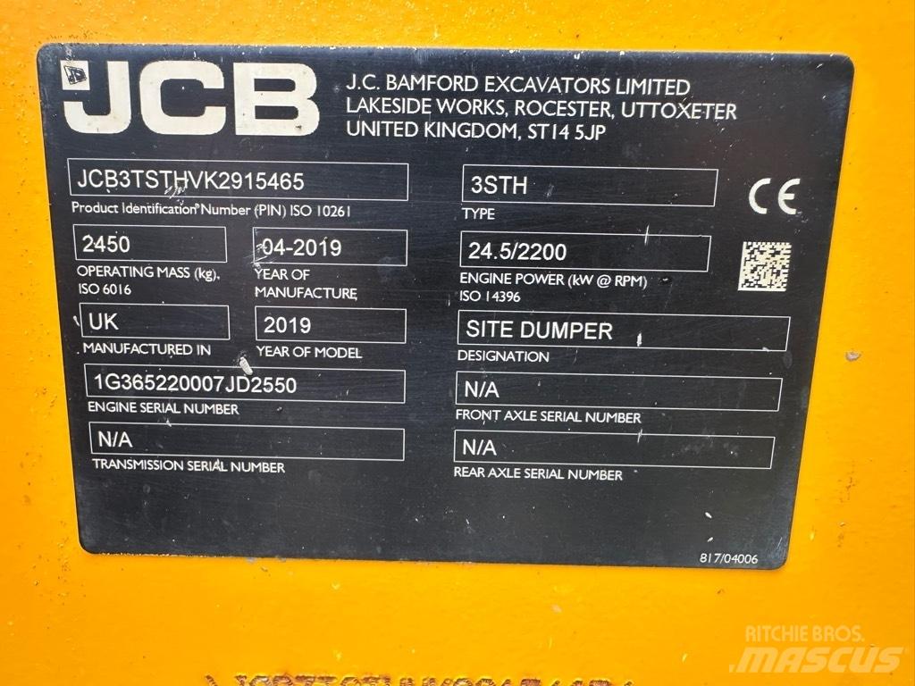 JCB 3STH SWIVEL Mini tombereau