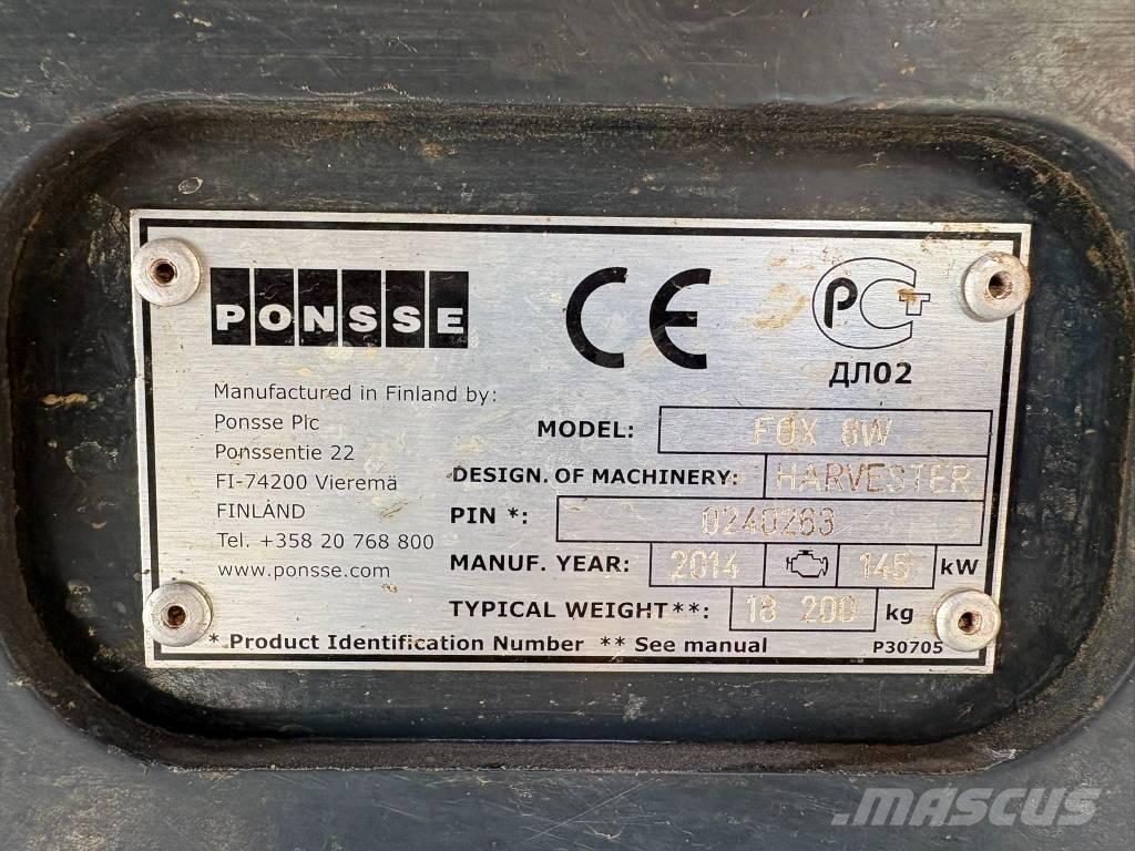 Ponsse Fox 8W Abatteuse
