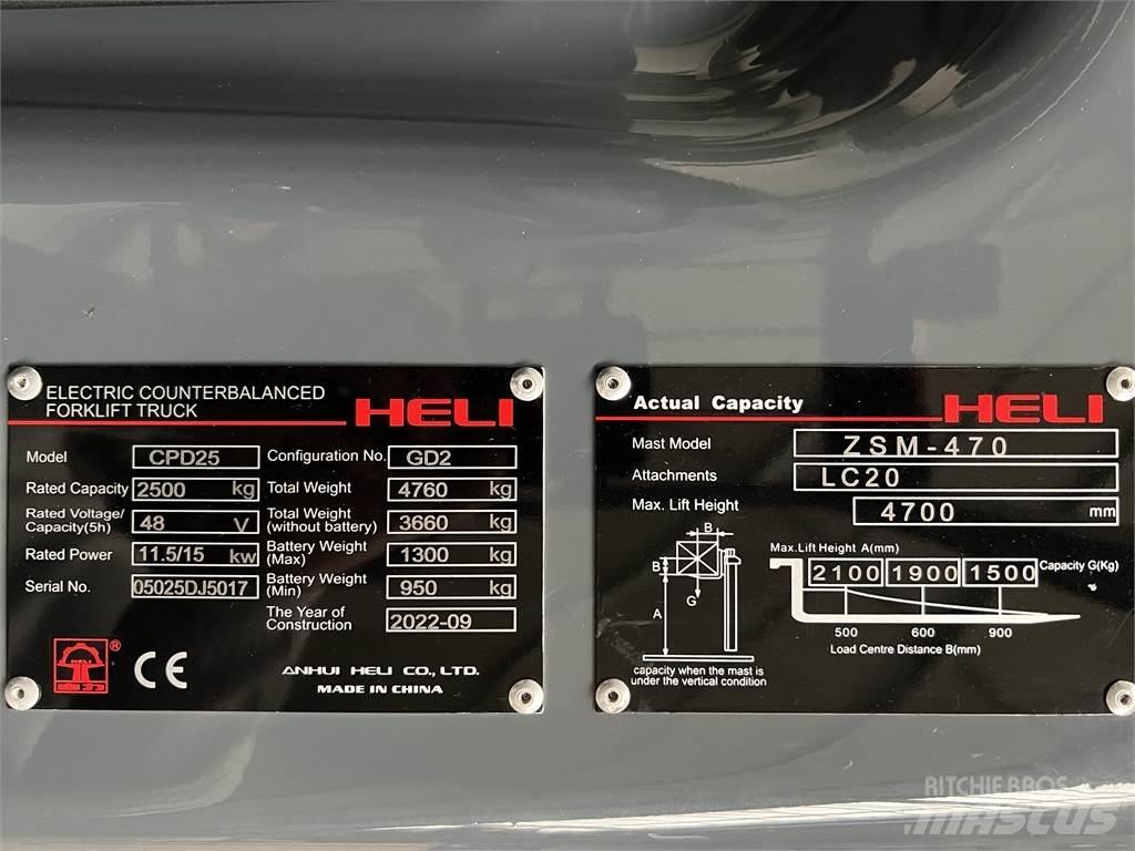 Heli CPD25 GD2 / NEU Chariots élévateurs électriques