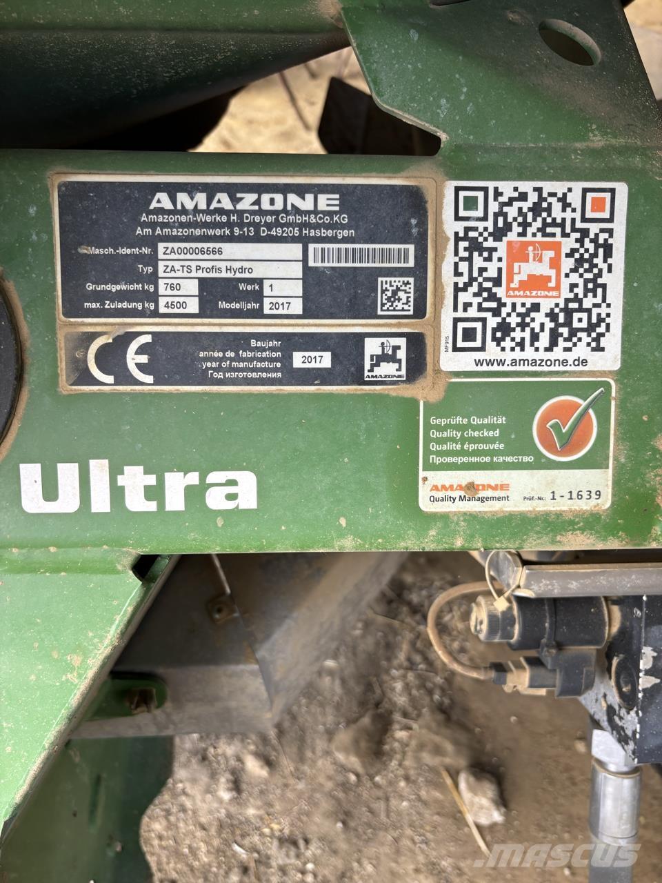 Amazone ZA TS 4200 Pulvérisateur d'engrais liquide