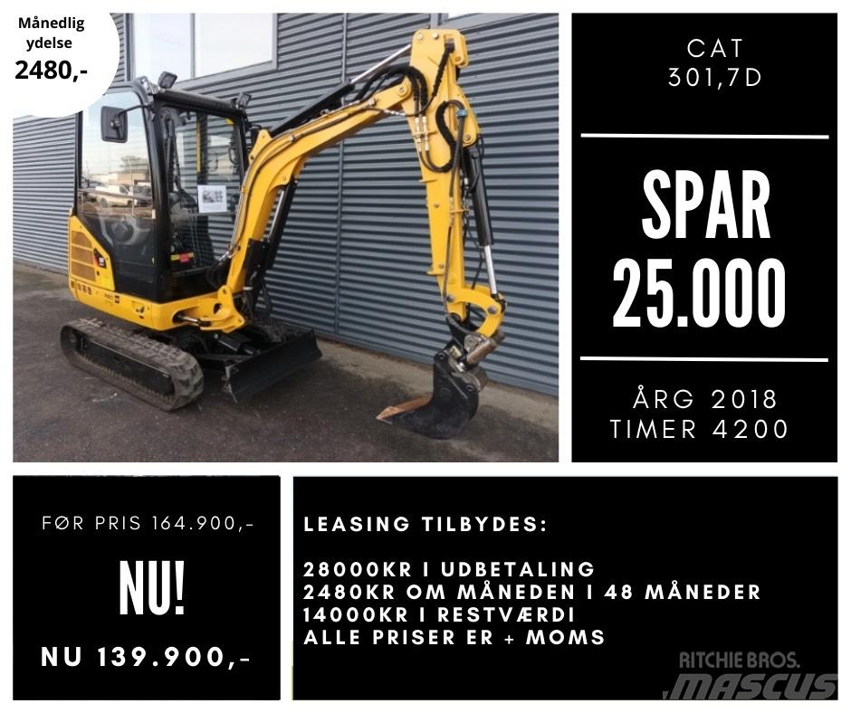 CAT 301,7d Mini pelle < 7t