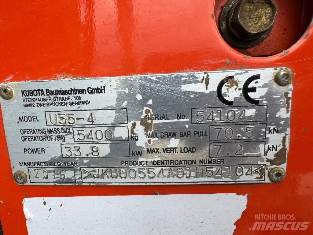Kubota U 55-4 Mini pelle < 7t