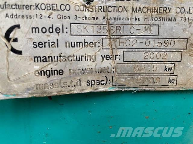 Kobelco SK 135 SR LC Pelle sur chenilles