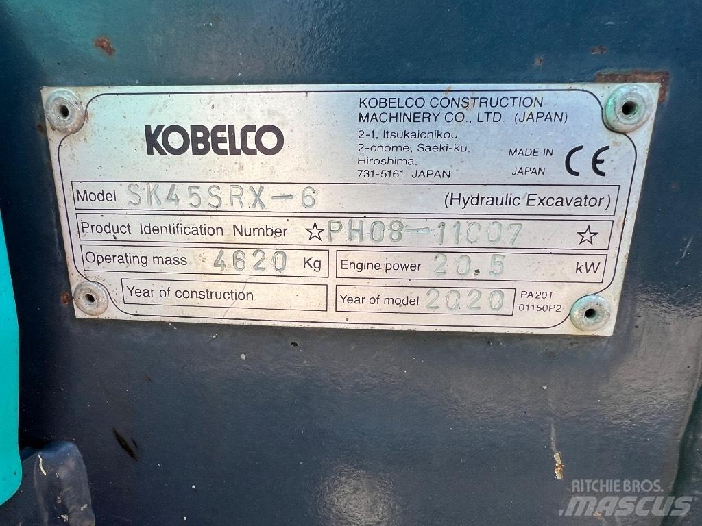 Kobelco SK 45 SRX-6 Mini pelle < 7t