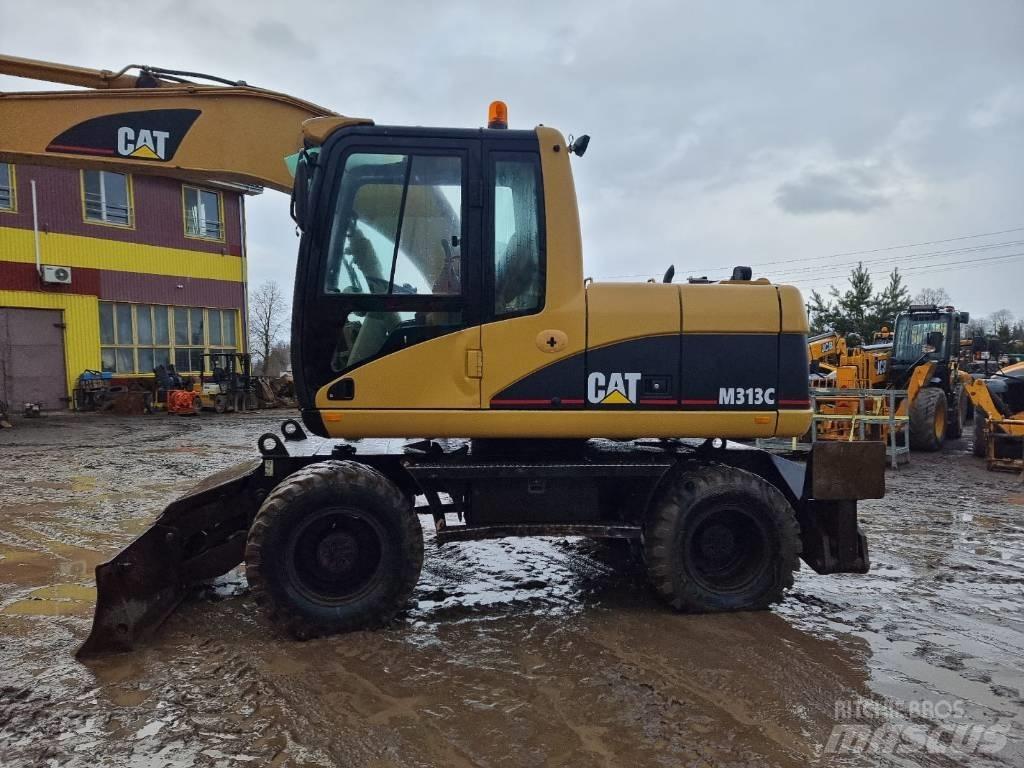 CAT M 313 C Pelle sur pneus
