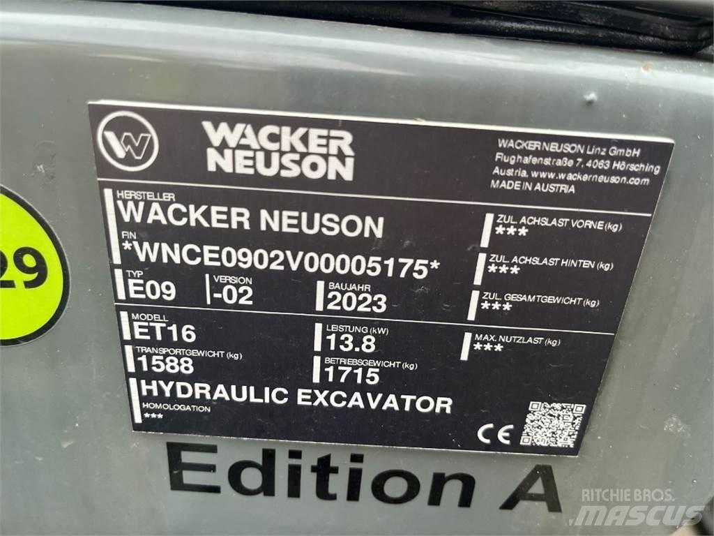 Wacker ET 16 Mini pelle < 7t