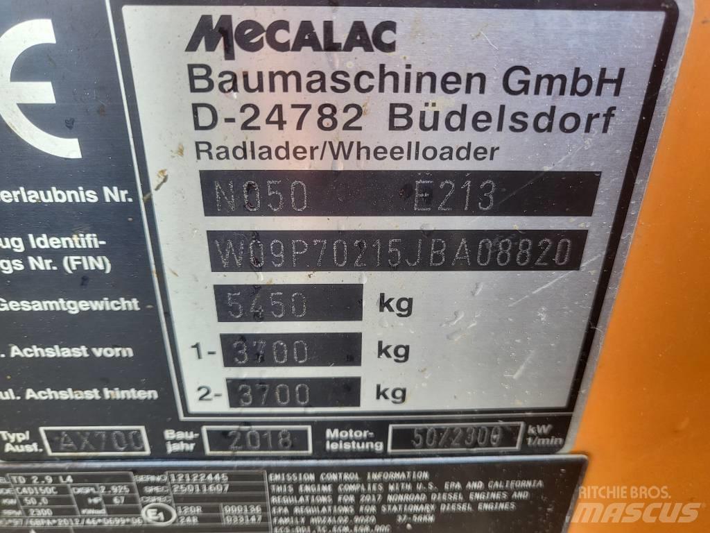 Mecalac AX 700 Chargeuse sur pneus