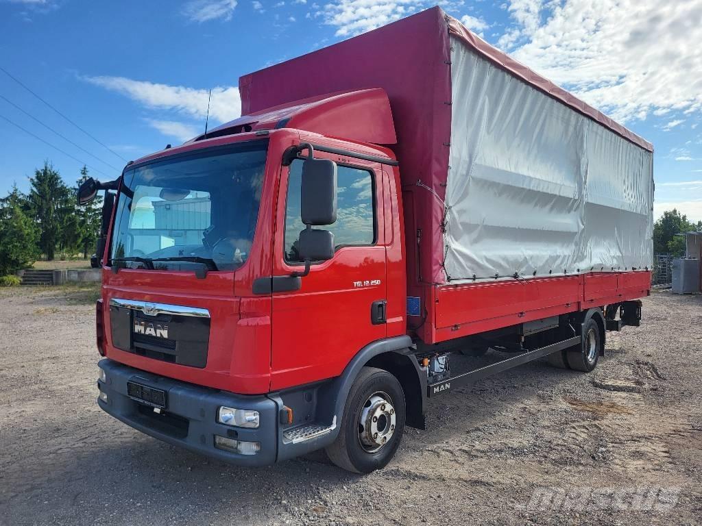 MAN 12.250 TGL Camion à rideaux coulissants (PLSC)