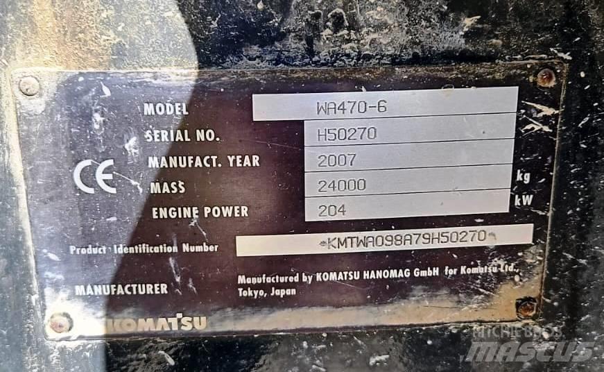 Komatsu WA 470-6 Chargeuse sur pneus
