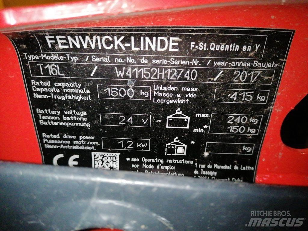 Linde T16L Transpalette accompagnant