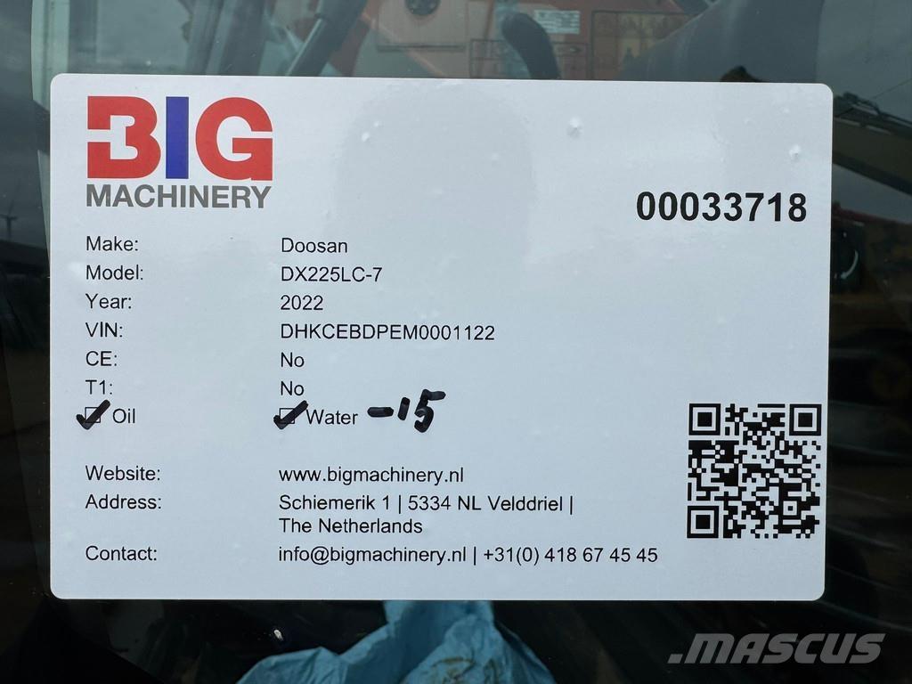 Doosan DX225LC-7 Pelle sur chenilles