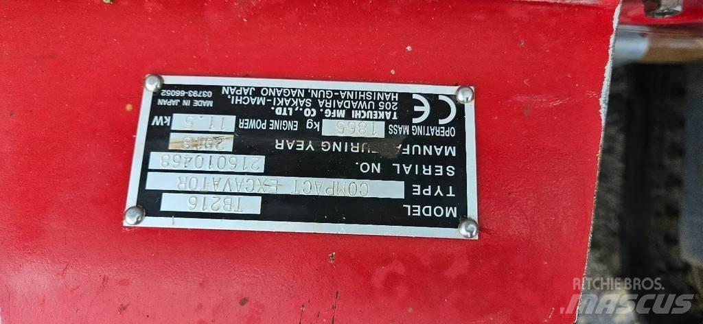 Takeuchi TB216 Mini pelle < 7t