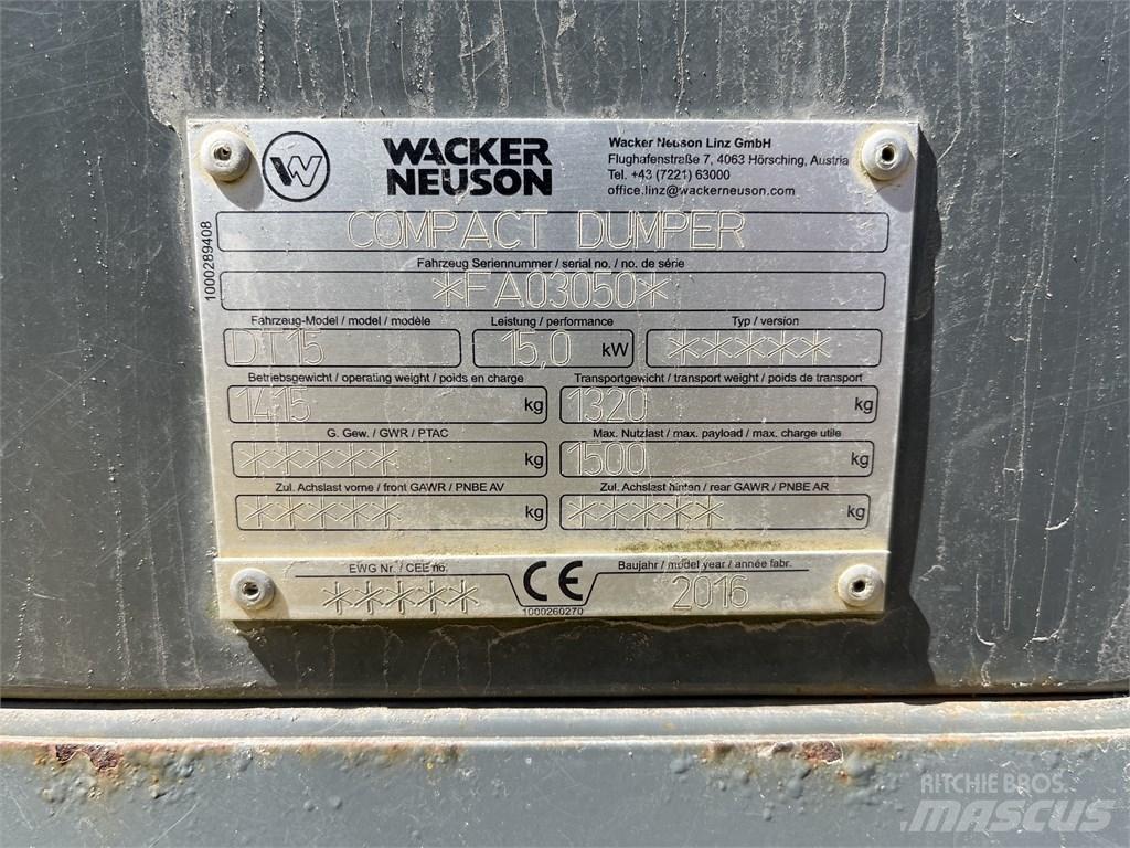 Wacker Neuson DT 15 Mini tombereau