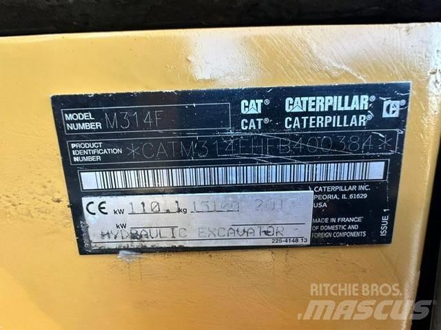 CAT M 314 F Pelle sur pneus