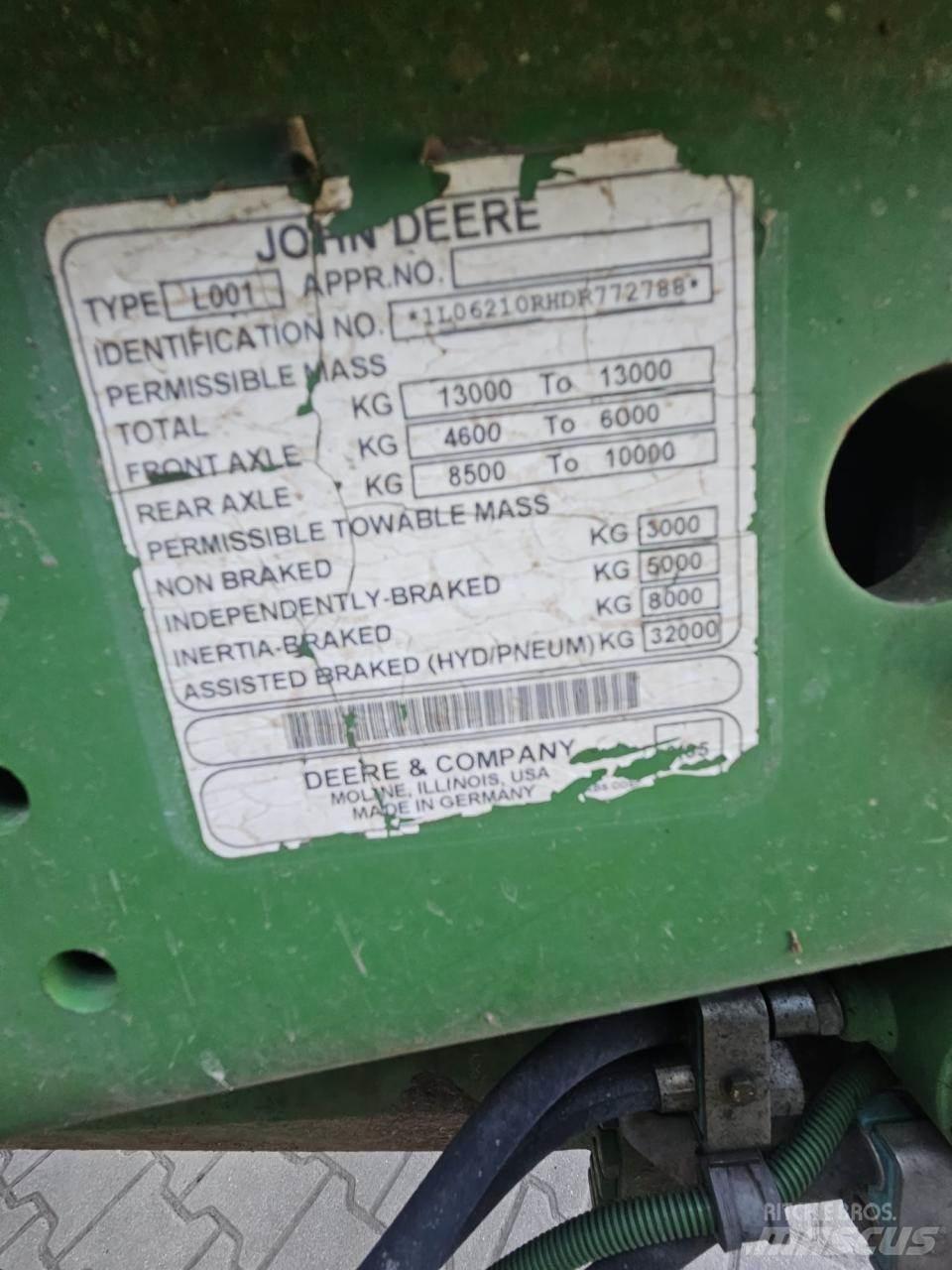 John Deere 6210R Tracteur