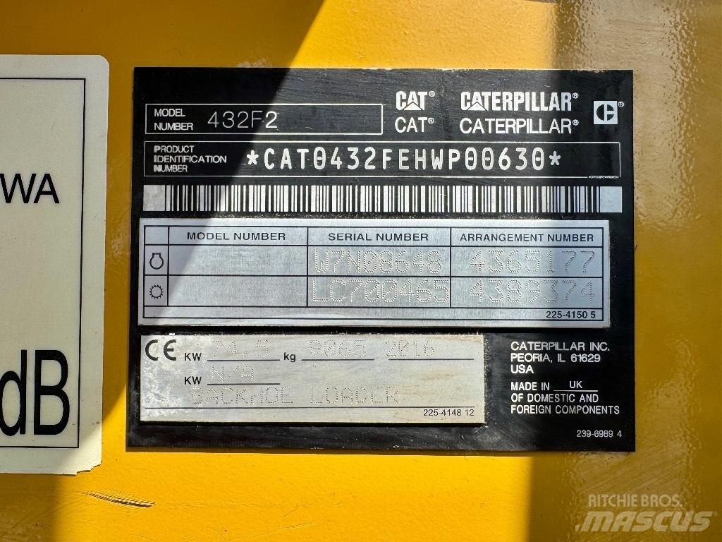 CAT 432F2 Tractopelle