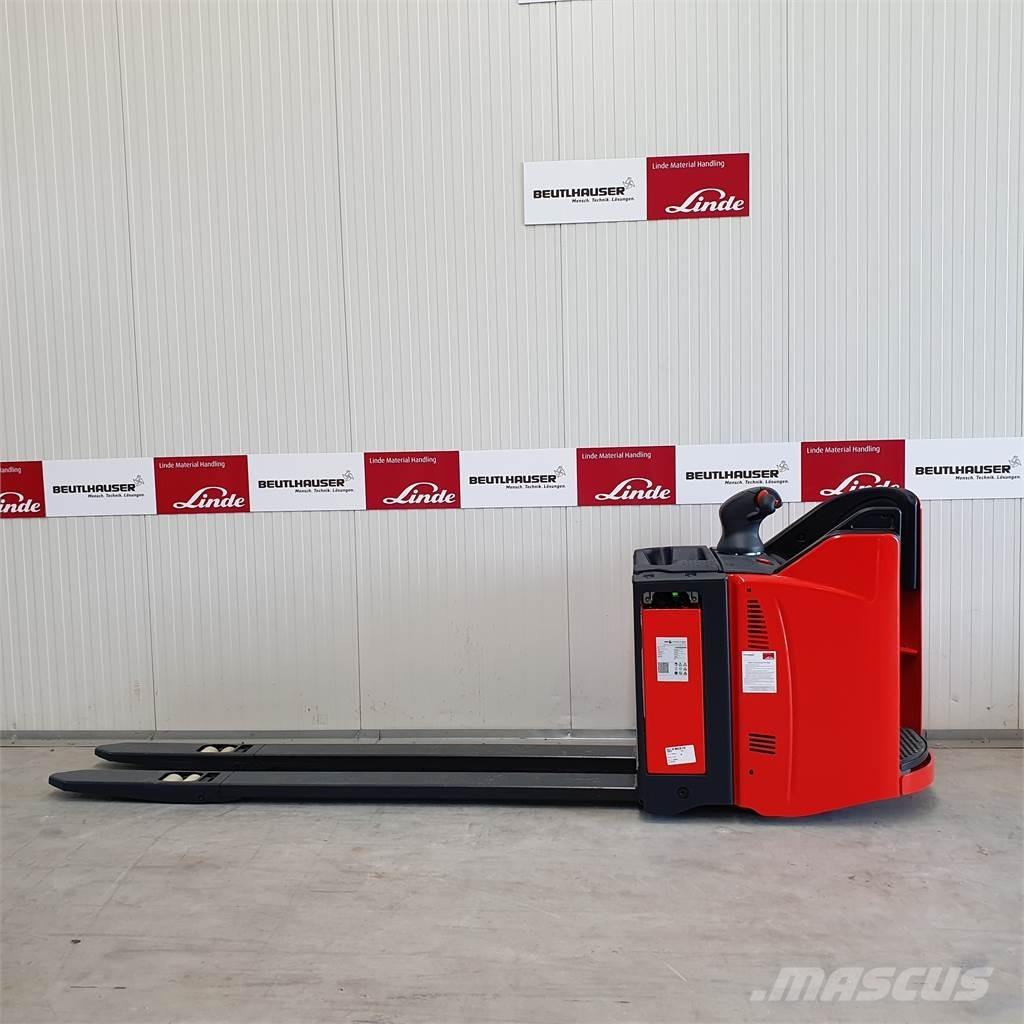 Linde T20SP lang Gerbeur accompagnant