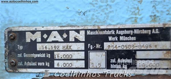 MAN 16.192 HAK Camion plateau