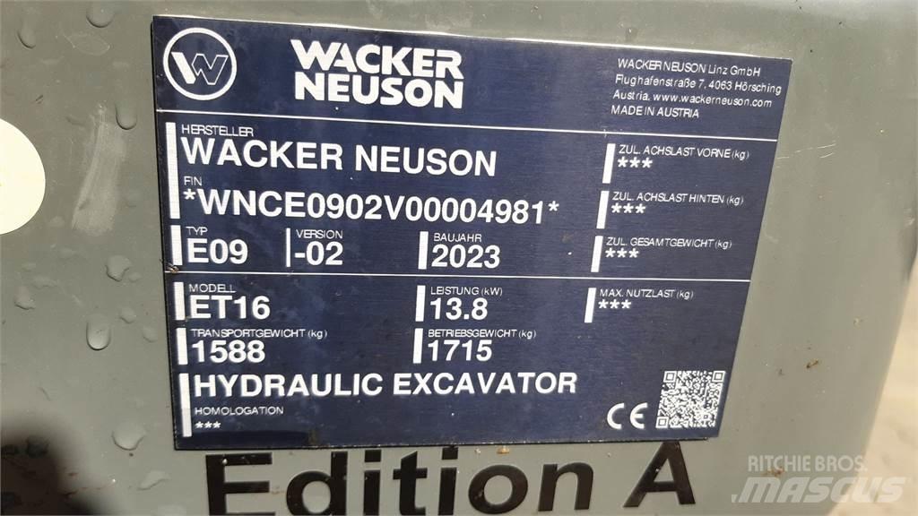 Wacker Neuson ET16 Pelle sur chenilles