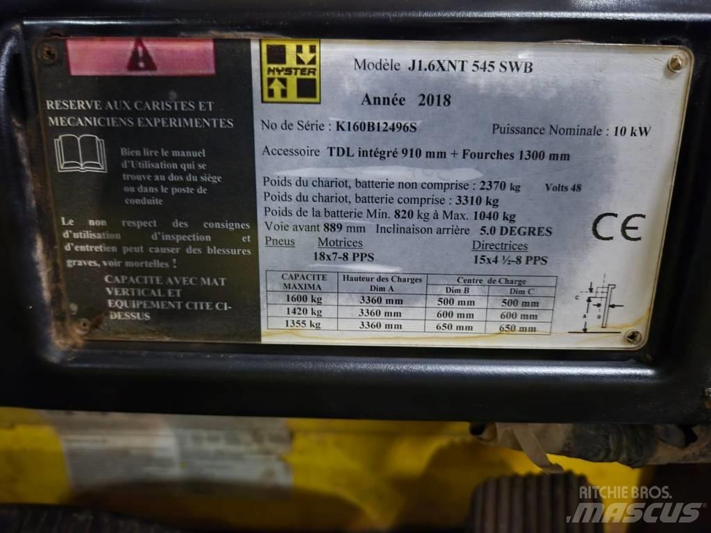 Hyster J 1.6 XNT Chariots élévateurs électriques