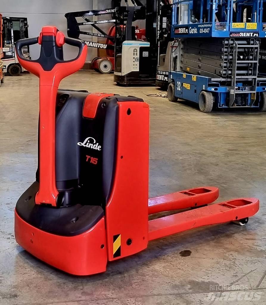 Linde T 16 UNUSED Transpalette accompagnant