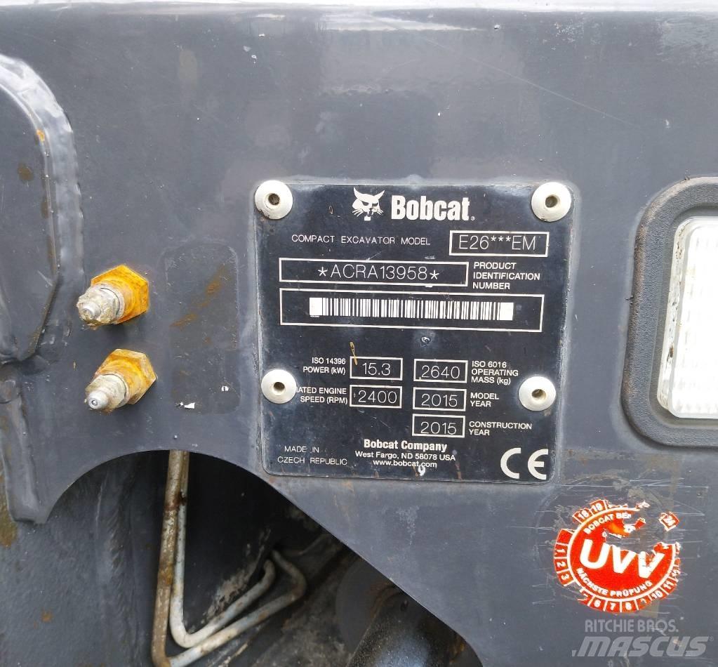 Bobcat E 26 Mini pelle < 7t