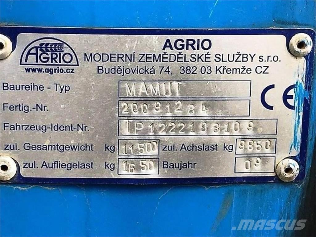 Agrio MAMUT 6036 Pulvérisateurs traînés