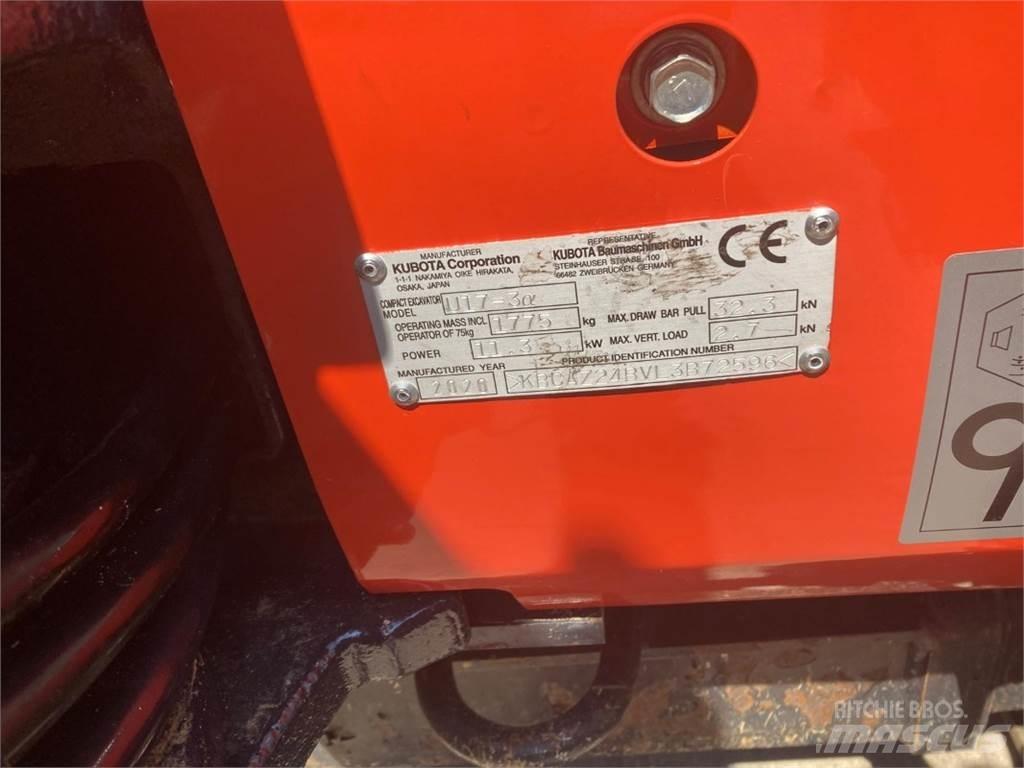 Kubota U17-3 Mini pelle < 7t