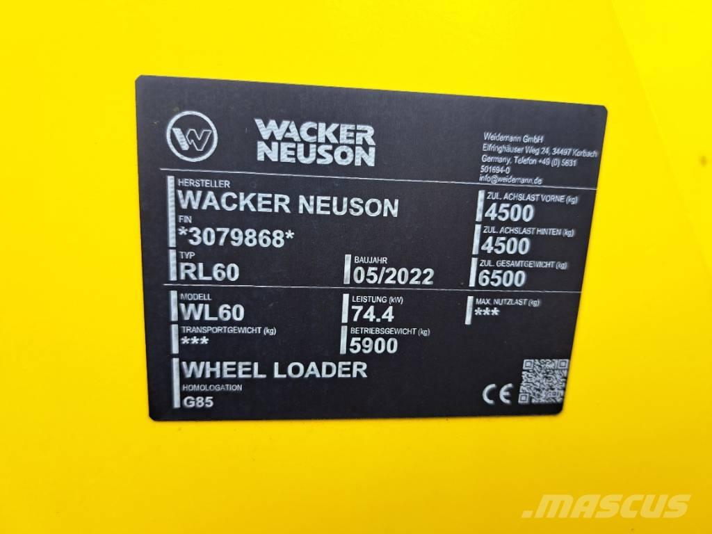 Wacker Neuson WL60 Chargeuse sur pneus