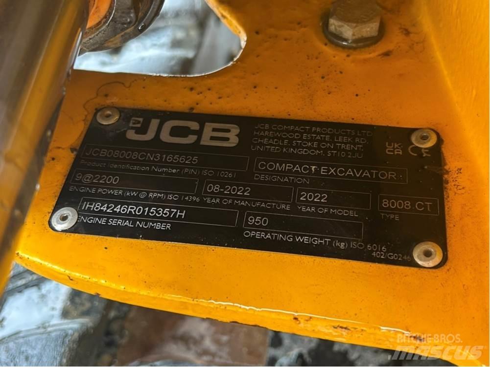 JCB MICRO 8008 Mini pelle < 7t