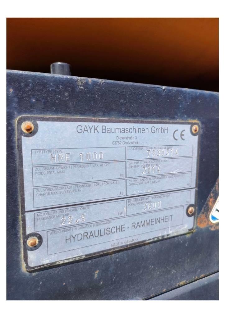  GAYK HRE1000 Pelle enfonce-pieux
