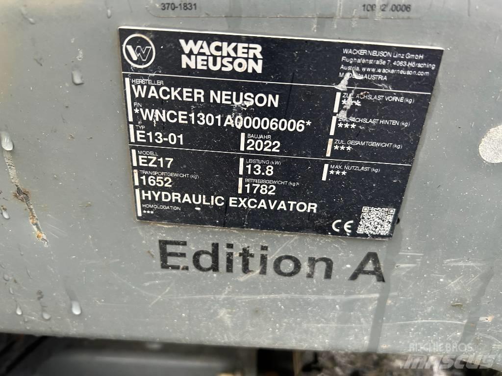 Wacker Neuson EZ17 Pelle sur chenilles