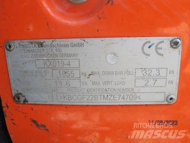 Kubota KX 019-4 Mini pelle < 7t