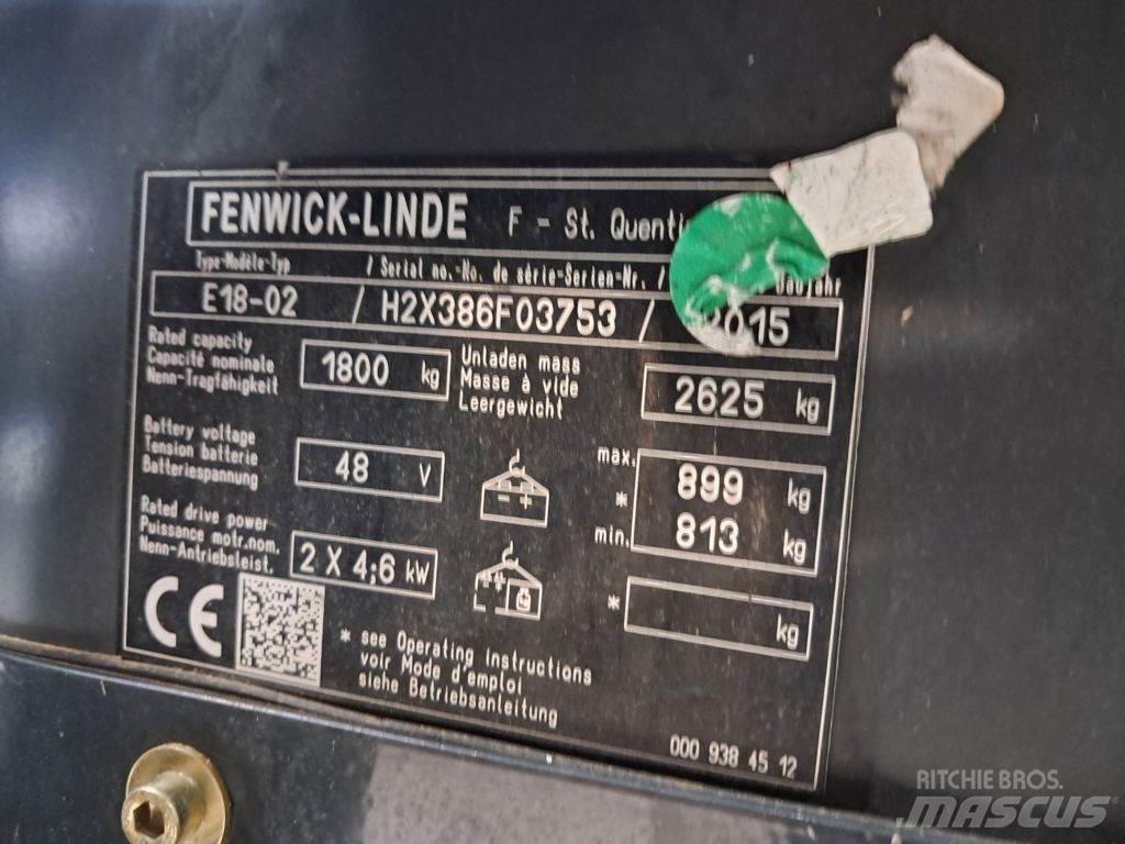 Linde E18-02 Chariots élévateurs électriques