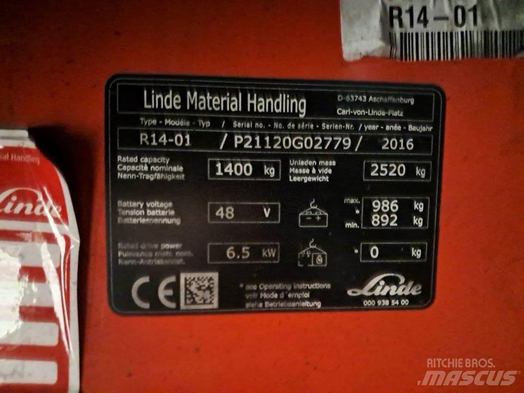 Linde R14-01 Chariot à mât rétractable